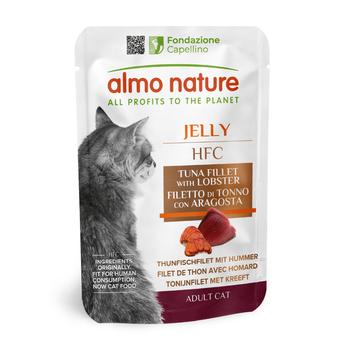 Visuel 1 du produit Pâtée pour chat HFC Jelly au filet de thon et homard Almo Nature - 55 g