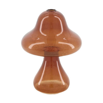 Visuel 1 du produit Vase champignon coloris marron en verre - Ø 12 cm