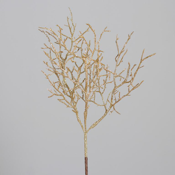 Visuel 1 du produit Pique décorative de Noël or - 38 cm