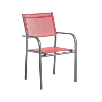 Visuel 1 du produit Fauteuil Niello coloris rouge 51 x 56 x 87 cm