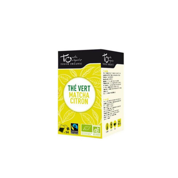 Visuel 1 du produit Thé vert Matcha citron Bio Touch Organic - boîte de 24 sachets