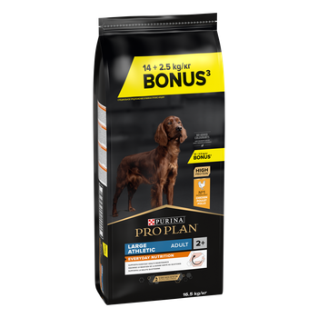 Visuel 1 du produit Croquettes pour chien adulte Large athletic Pro Plan - 14 kg + 2,5 kg