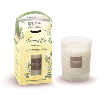 Visuel 1 du produit Bougie parfumée initiale Esteban senteur Jasmin d’été - 180 g