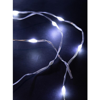 Visuel 1 du produit Guirlande lumineuse micro LED à lumière animée blanc chaud sur secteur - 10 m