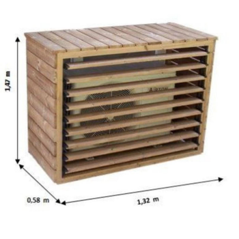 Visuel 1 du produit Cache climatiseur + pompe à chaleur Foresta - GM