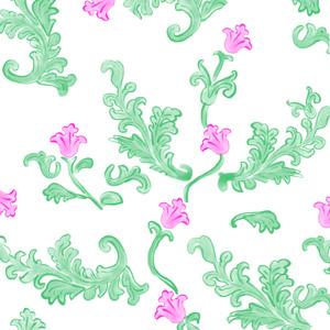 Visuel 1 du produit Serviettes en papier à motif vertose Trianon - 40 x 40 cm