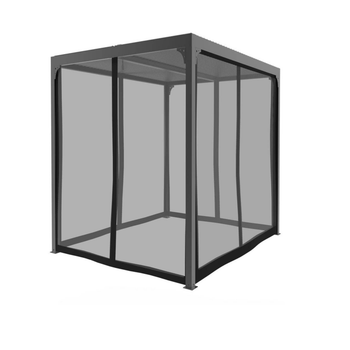 Visuel 1 du produit Kit rideau moustiquaire pour pergola PER 3630 BI en polyester