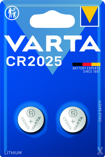 Visuel 1 du produit Piles bouton lithium 3 V Varta CR2025 x 2