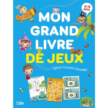 Visuel 1 du produit Livre"Mon grand livre de jeux" 4/6 ans aux Éditions Lito