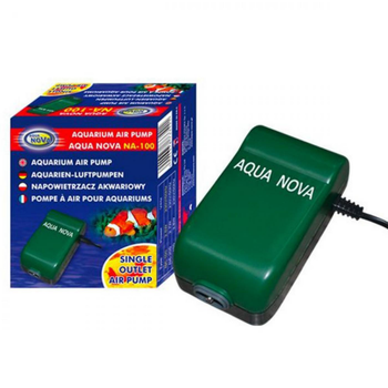 Visuel 1 du produit Pompe à air 130L/H, fonctionnalité silencieuse, marque AQUA NOVA, modèle NA-100