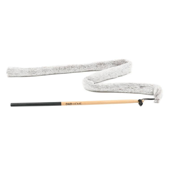 Visuel 1 du produit Canne à pêche pour chat coloris gris D&D Home Lovi - 35 x 1,5 x 1,5 cm
