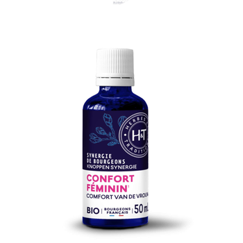 Visuel 1 du produit Complément alimentaire synergie gemmo confort féminin bio Herbes et Traditions - 50 ml