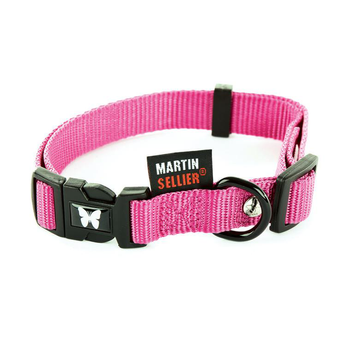 Visuel 1 du produit Collier réglable en nylon rose pour chien - 4x50/70 cm