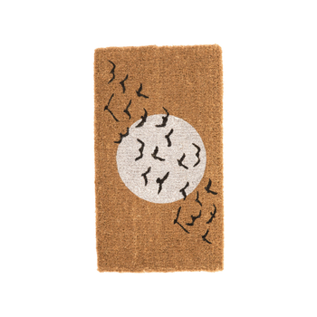 Visuel 1 du produit Paillasson en fibre de coco motif vol d’hirondelles - 72 x 40 cm