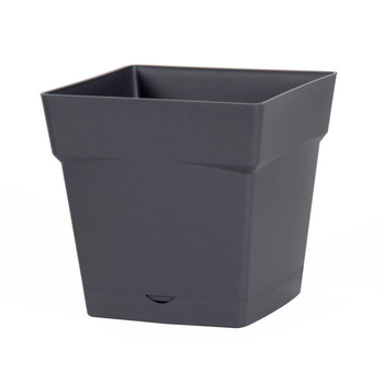 Visuel 1 du produit Pot carre Toscane Gris anthracite L24,8 x l24,8 x H24