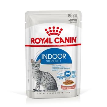 Visuel 1 du produit Pâtée pour chat d’intérieur stérilisé en sauce Royal Canin - 12 x 85 g