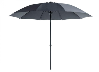 Visuel 1 du produit Parasol droit en aluminium/fibre - Taupe, PROLOISIRS - Ø270 cm