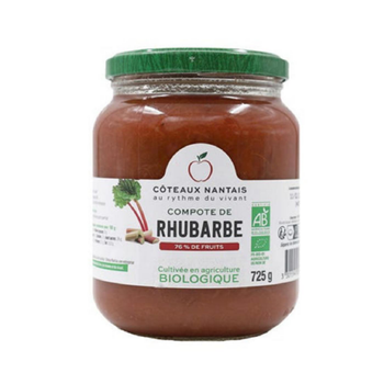 Visuel 1 du produit Compote rhubarbe bio Coteaux Nantais - 725 g