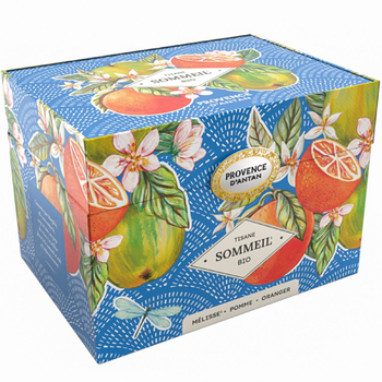 Visuel 1 du produit Coffret métal de tisane sommeil bio Provence d’antan - 36 g