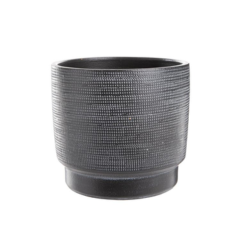 Visuel 1 du produit Cache-pot coloris noir Madeira - 17 x 15 cm