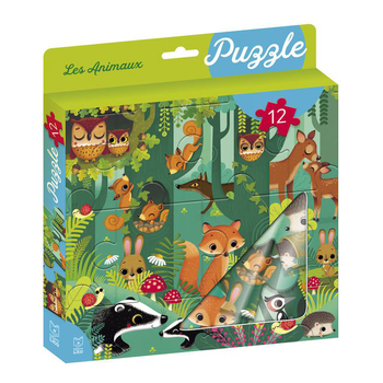 Visuel 1 du produit Ma boîte à puzzle 24 pièces “les animaux” Editions Lito