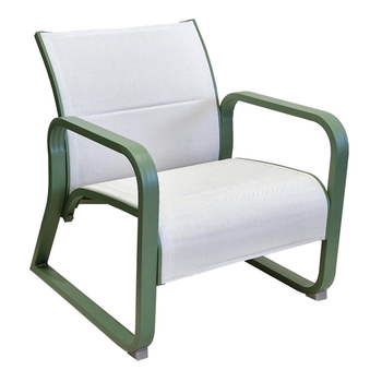 Visuel 1 du produit Fauteuil lounge Quenza II-padded coloris vert en aluminium