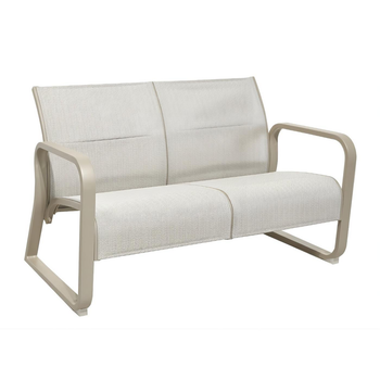 Visuel 1 du produit Canapé d'extérieur en aluminium coloris beige Quenza II - 128 x 83 x 78 cm