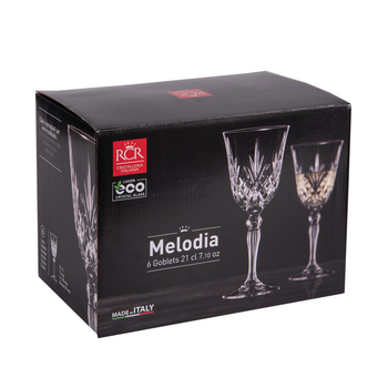 Visuel 1 du produit Verres à pied en cristallin transparent Melodia - 21 cl