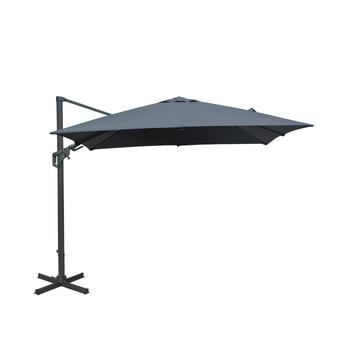 Visuel 1 du produit Parasol déporté orientable gris 300 x 300 cm