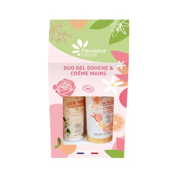 Visuel 1 du produit Duo gel douche et crème mains bio verveine bergamote Fleurance Nature - 50 + 30 ml