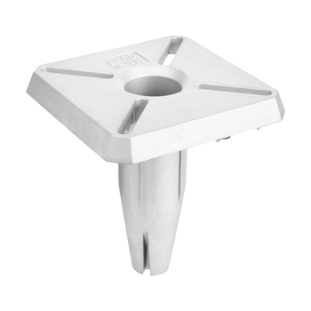Visuel 1 du produit Pied amovible parasol déporté fixation universelle coloris gris en aluminium Gard&Rock - 17 x 17 x 18 cm
