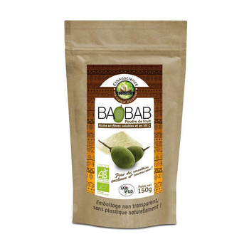 Visuel 1 du produit Poudre de fruit de baobab bio en sachet de 150 g