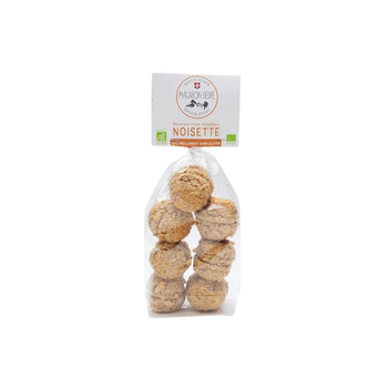 Visuel 1 du produit Macarons bio à la noisette en sachet Biscuit bio des Savoie - 150 g