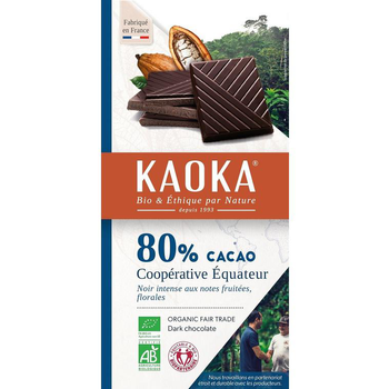 Visuel 1 du produit Chocolat noir 80% 100 g KAOKA