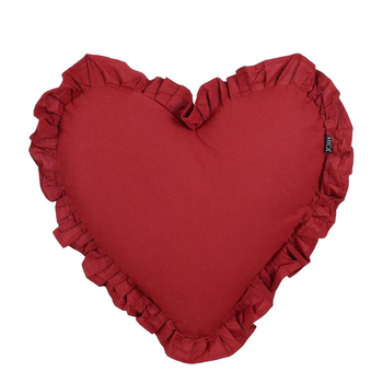 Visuel 1 du produit Coussin forme cœur rouge - 50 x 45 x 10 cm