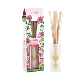 Visuel 1 du produit Bouquet parfumé avec sa recharge senteur fleur d'hibiscus Esteban - 100 ml
