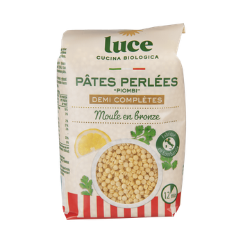 Visuel 1 du produit Pâtes perlées demi-complètes bio Piombi - 500 g