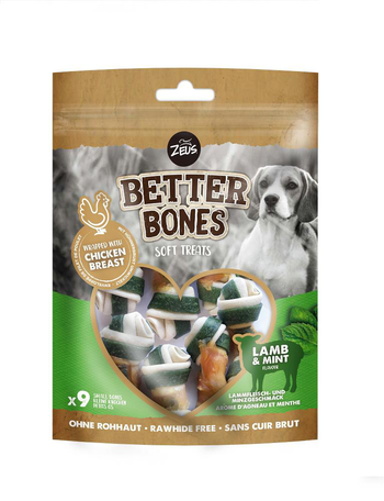 Visuel 1 du produit Os à mâcher pour chien agneau et menthe Zeus Better Bones WrapBones - x 9