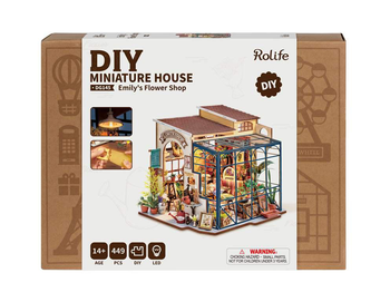 Visuel 2 du produit Maison miniature à construire Emily’s Flower Shop Rolife - H 27,7 cm
