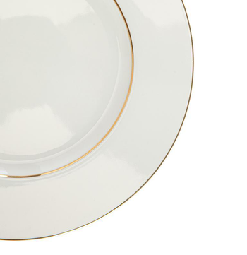 Visuel 2 du produit Assiette plate en porcelaine blanche Victoria - Ø 27 cm