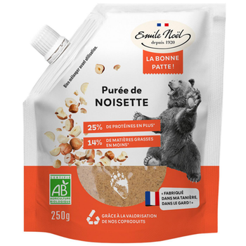 Visuel 1 du produit Purée de noisettes bio La Bonne Patte Émile Noël - 250 g