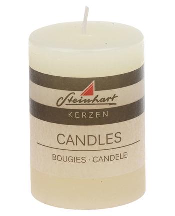 Visuel 1 du produit Bougie cylindrique champagne Rustique petit modèle - Ø 5,8 x H 8 cm