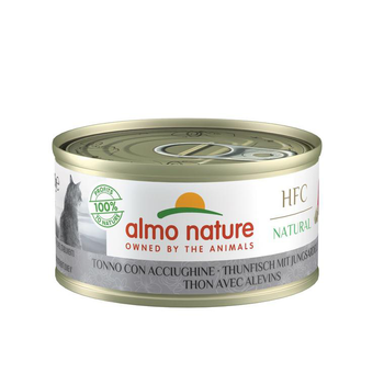 Visuel 1 du produit Aliment pour chat HFC en boite Almo thon avec alevins - 70 g
