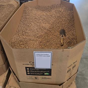 Visuel 2 du produit Litière végétale en vrac pour chat, oiseau et rongeur Cat’s Best Universal - le seau de 12,4 L