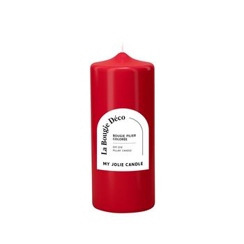 Visuel 1 du produit Bougie pilier en cire rouge Maison Berger - Ø 6 x H 15 cm
