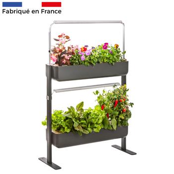 Visuel 1 du produit Potager coloris graphite Gourmet Indoor Véritable - 2 étages