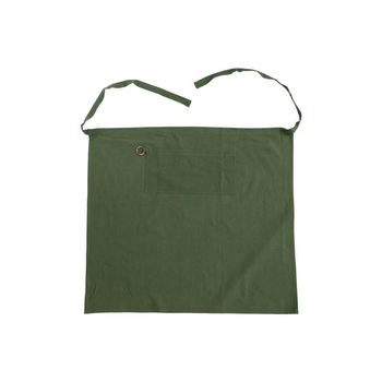 Visuel 1 du produit Tablier noué à la taille en coton vert - 80 x 90 cm