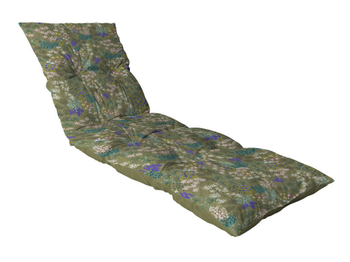Visuel 1 du produit Coussin de bain de soleil flocons Jardin Fleuri - 180 x 56 x 10 cm