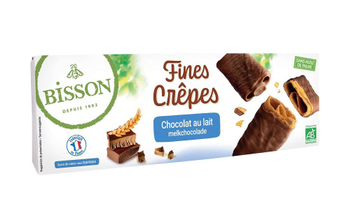 Visuel 1 du produit Fines crêpes chocolat lait bio Bisson - 90 g