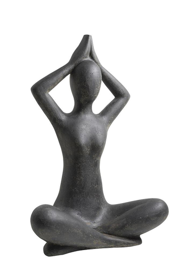 Visuel 1 du produit Décoration pour jardin aquatique coloris noir en pierre reconstituée figurine yoga SEDA Sukhasan Diving Short - 125 cm